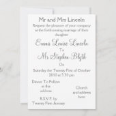 ピンクのローズバッド ウェディング招待状 招待状 (裏面)