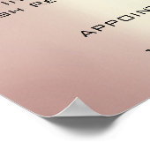 ピンクのローズピーチスキンメイクアップ目まぶし価格 ポスター (角)