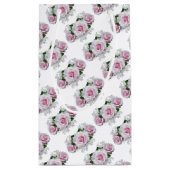 ピンクのローズブーケ スモールペーパーバッグ (裏面)