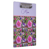 ピンクのローズペヌアデイジー花フローラ母の日 クリップボード (右)