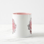 ピンクのローズマグカップ マグカップ (中央)