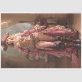 ピンクのローズライダーデコップレディ 薄葉紙