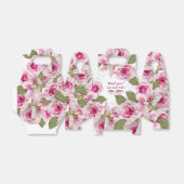 ピンクのローズリリー結婚パール フェイバーボックス (折り畳みなし)