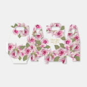 ピンクのローズリリー結婚パール フェイバーボックス (折り畳みなし)