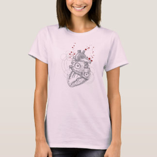ピンクのワイシャツの心拍 Tシャツ