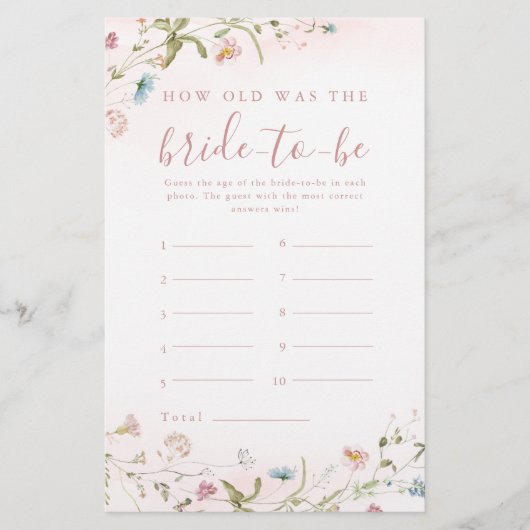 ピンクのワイルドフラワーのボホ新婦の試合はいくつだった (正面)