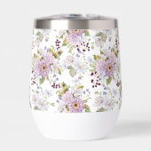 ピンクのワイルドフラワーの花柄のフェミニンなデザイン (正面)