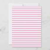 ピンクのワイルドフラワーの誕生日パーティー招待状 招待状 (裏面)