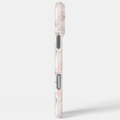 ピンクのワイルドフラワーストライプのイニシャル入り Case-Mate iPhoneケース (裏面 / 右)