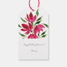 ピンクのワイルドフラワーズルーズウォーターのカラーアート