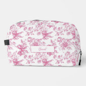 ピンクのワイルドフラワーティーブライダルシャワー ドップキット (正面)