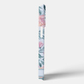 ピンクのワイルドフラワーベビーブルーパステルフラワーパターン Case-Mate iPhoneケース (裏面 / 右)