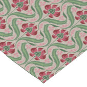 ピンクのワイルドフラワー14インチX 72インチテーブルランナー ショートテーブルランナー (コーナー)