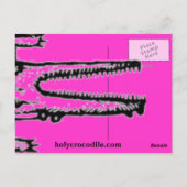 ピンクのワニ ポストカード (裏面)