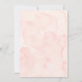 ピンクのワンスイートクッキー ファーストバースデー 招待状 (裏面)