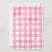 ピンクのワ watermelon の誕生日お礼カード サンキューカード (裏面)