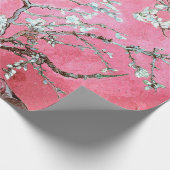 ピンクのヴァン・ゴッホの杏の花 ラッピングペーパー (角)