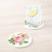 ピンクのヴィンテージのバラ コースター (側面)