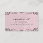 ピンクのヴィンテージのフランスのな椅子 名刺