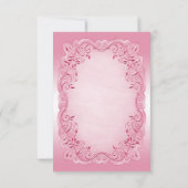 ピンクのヴィンテージのプリンセスはベビーシャワー感謝していしています サンキューカード (裏面)