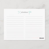 ピンクのヴィンテージの台所友達 ポストカード (裏面)