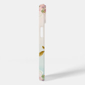 ピンクのヴィンテージの花が咲く花 Case-Mate iPhoneケース (裏面 / 右)