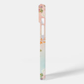 ピンクのヴィンテージの花が咲く花 Case-Mate iPhoneケース (裏面 / 左)