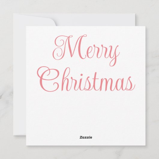 ピンクのヴィンテージサンタのグリーティングカード シーズンカード (裏面)