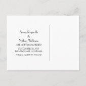 ピンクのヴィンテージシャンデリア日付ポストカードの保存 案内ポストカード (裏面)