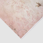 ピンクのヴィンテージバラの切り離しパターン 薄葉紙 (詳細)