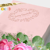 ピンクのヴィンテージビクトリアン赤ちゃんシャワー 箔ナプキン