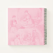 ピンクのヴィンテージベーキングレシピ ノートブック (裏面)