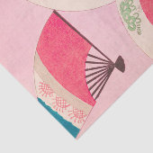 ピンクのヴィンテージ日本のレトロパターン 薄葉紙 (詳細)