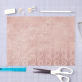 ピンクのヴィンテージ映画 薄葉紙 (クラフト)