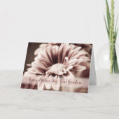 ピンクのヴィンテージ素晴らしフラワー祖母の母の日 カード (正面)