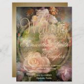 ピンクのヴィンテージ色彩の鮮やかバライン旧金ゴールドスタイル (正面/裏面)