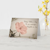 ピンクのヴィンテージ花嫁の母の日 カード (黄色い花)