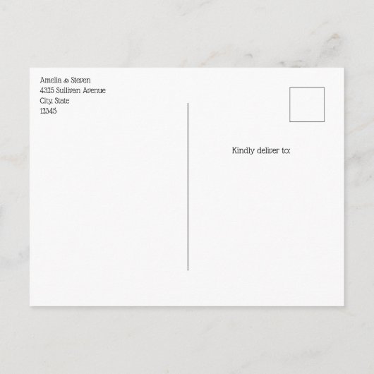 ピンクのヴィンテージ農家のトラックの結婚式の日付を保存 案内ポストカード (裏面)