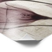 ピンクのヴィンテージX線花3つ フォトプリント            (角)