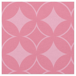 ピンクの七宝パターン ファブリック