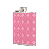 ピンクの七宝パターン フラスク (左)