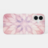 ピンクの万華鏡 iPhone 16ケース (裏面横)