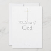 ピンクの三つ子に命名 招待状 (裏面)