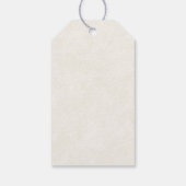 ピンクの三日月と花かわいらしありがとう ギフトタグ (裏面)