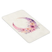 ピンクの三日月(花かわいらし付き) マグネット (右側)