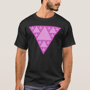 ピンクの三角形としてのシルバースキーLGBTQ+ Tシャツ