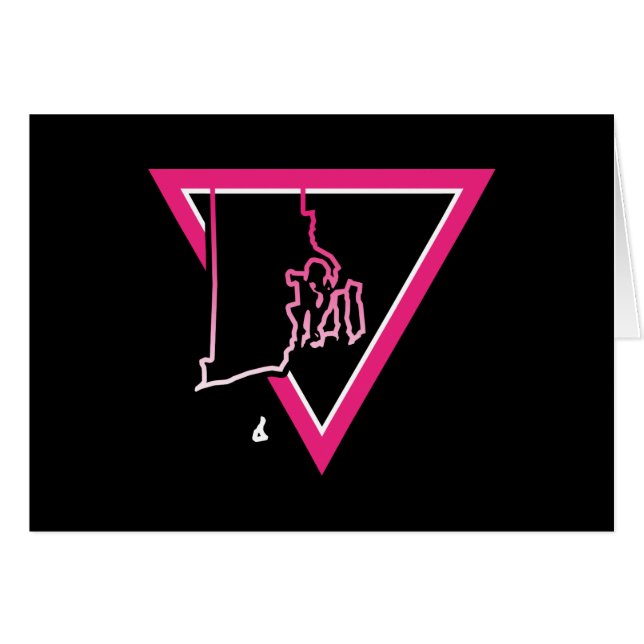 ピンクの三角形のロードアイランド (正面横)