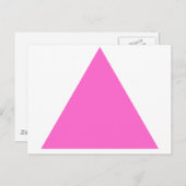 ピンクの三角形 ポストカード (正面/裏面)