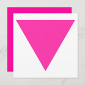 ピンクの三角形 招待状 (正面/裏面)