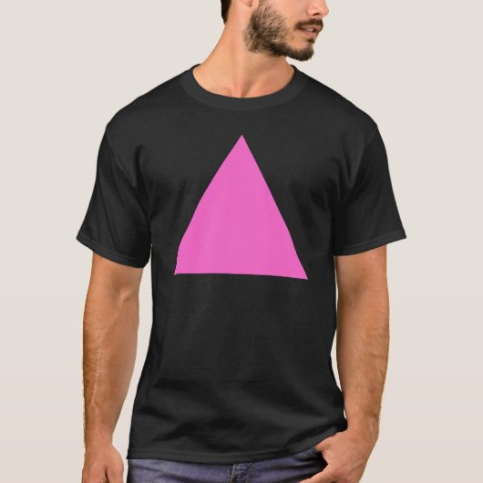 ピンクの三角形 Tシャツ (正面)